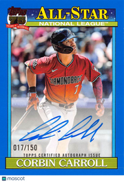 2026 Topps Baseball Corbin Carroll Blue Autograph /150 #91AS-CC Diamondbacks