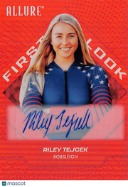 2025 Upper Deck Allure SE Riley Tejcek Red Rainbow Auto #136