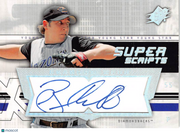 2004 Upper Deck SPx Super Scripts Brandon Webb Auto #SU-BW Arizona Diamondbacks
