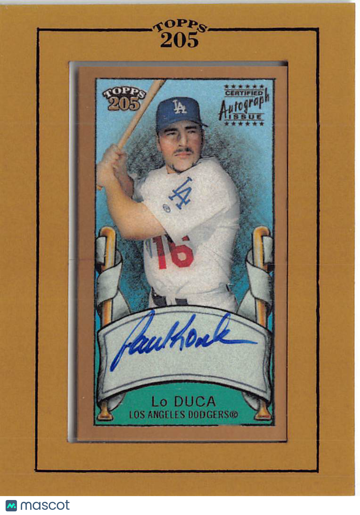 2003 Topps 205 Paul Lo Duca Framed Autograph #TA-PL Los Angeles Dodgers