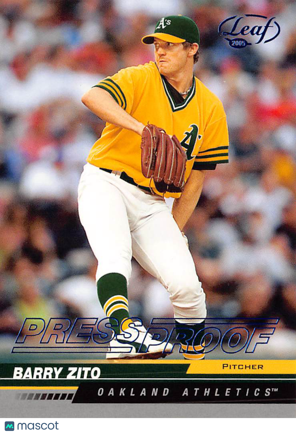 2004 Donruss Leaf Barry Zito Press Proof Blue /75 #143 Oakland Athletics