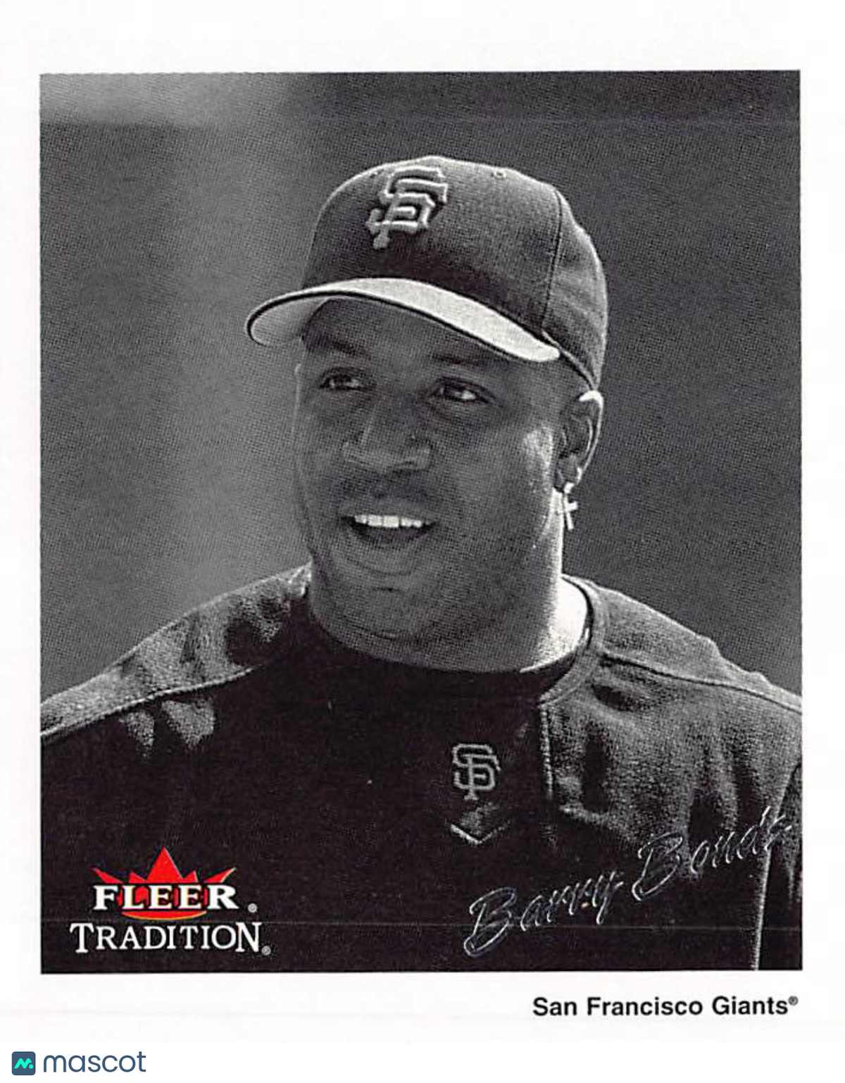 2003 Fleer Tradition Barry Bonds Black and White Glossy /1936 #25 Giants