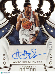 2019-20 Panini Crown Royale Antonio McDyess Autograph #CA-AMD Denver Nuggets