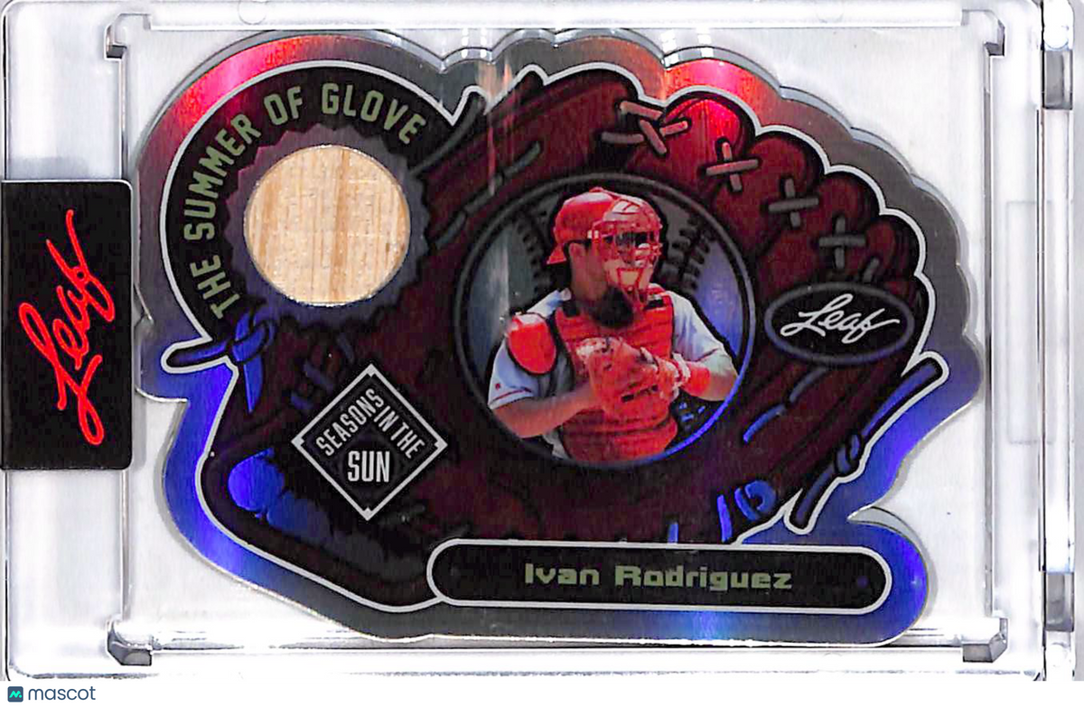 2026 Leaf Seasons in the Sun The Summer of Glove Ivan Rodriguez Relic /35 #SG-7