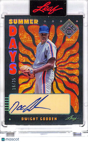 2026 Leaf Summer Days Seasons in the Sun Dwight Gooden Auto /35 #SD-DG1 Mets
