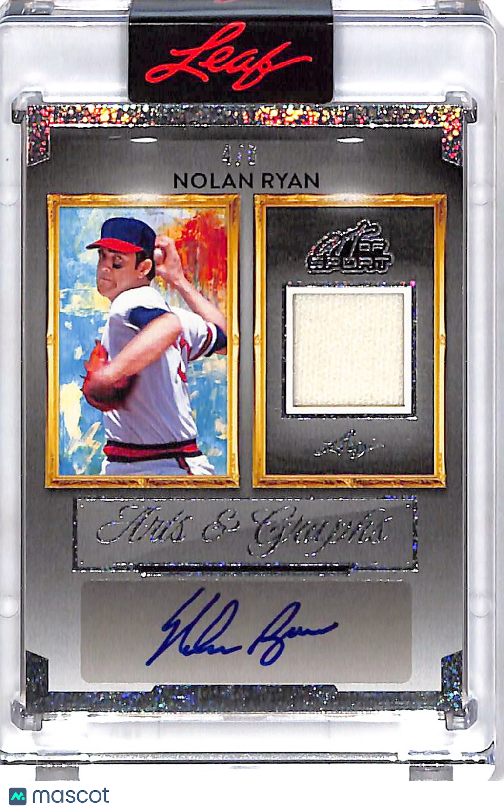 2026 Leaf Art of Sport Nolan Ryan Autograph Patch /6 Memorabilia #AG-NR1