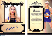 2025 Leaf History Book Autobiography Cameron Brink Auto /5 #A-CB2 Sparks