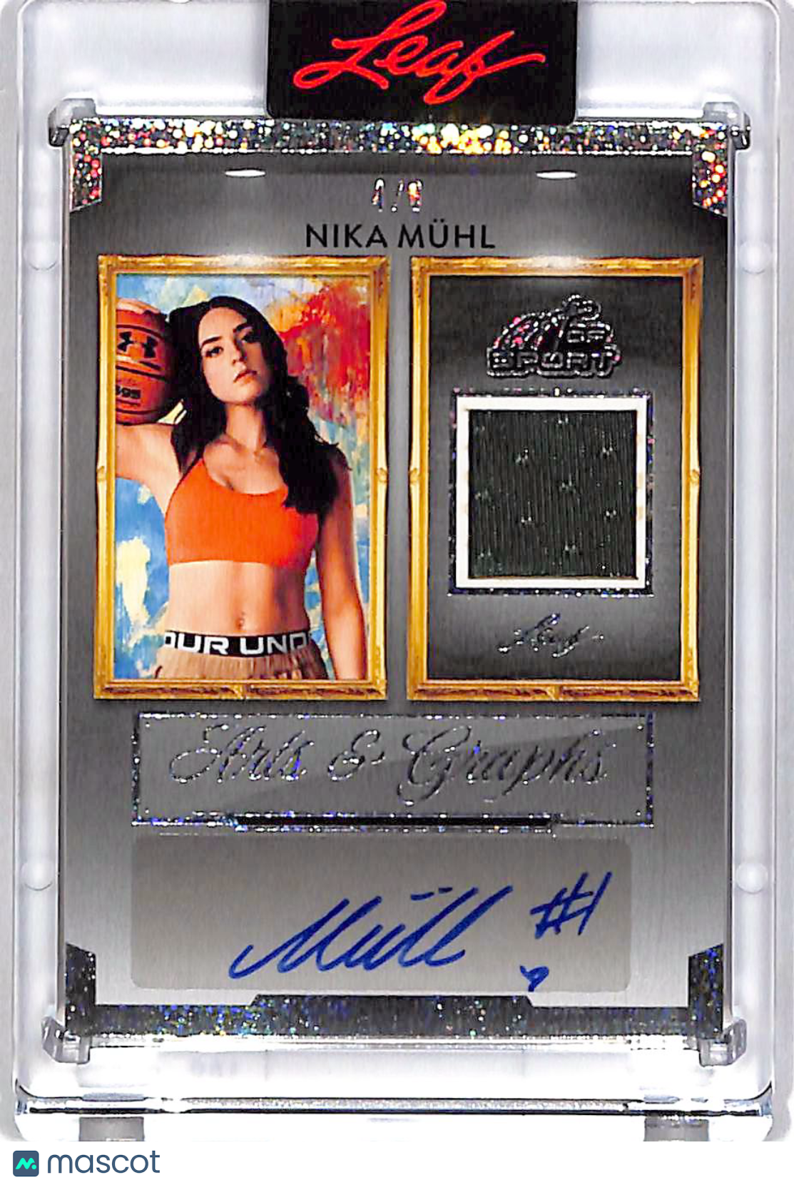 2026 Leaf Art of Sport Nika Mühl Auto Patch Relic /6 Memorabilia #AG-NM1