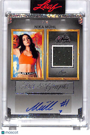 2026 Leaf Art of Sport Nika Mühl Auto Patch Relic /6 Memorabilia #AG-NM1