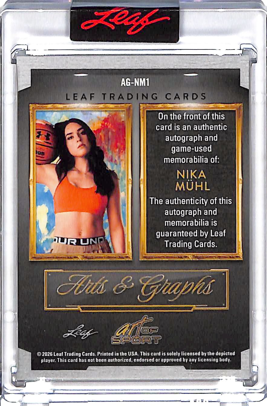 2026 Leaf Art of Sport Nika Mühl Auto Patch Relic /6 Memorabilia #AG-NM1