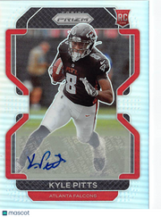 2021 Panini Prizm Football Kyle Pitts Rookie Auto RC #341 Atlanta Falcons