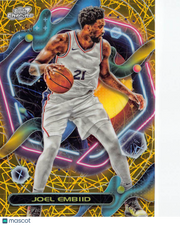 2022-24 Topps Chrome Cosmic Joel Embiid Gold /50 #95 Philadelphia 76ers