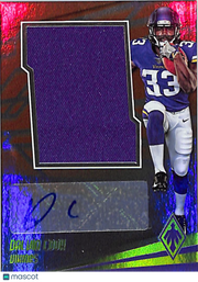 2017 Panini Phoenix Dalvin Cook Rookie Patch Auto Orange /49 #JAS-DC Vikings