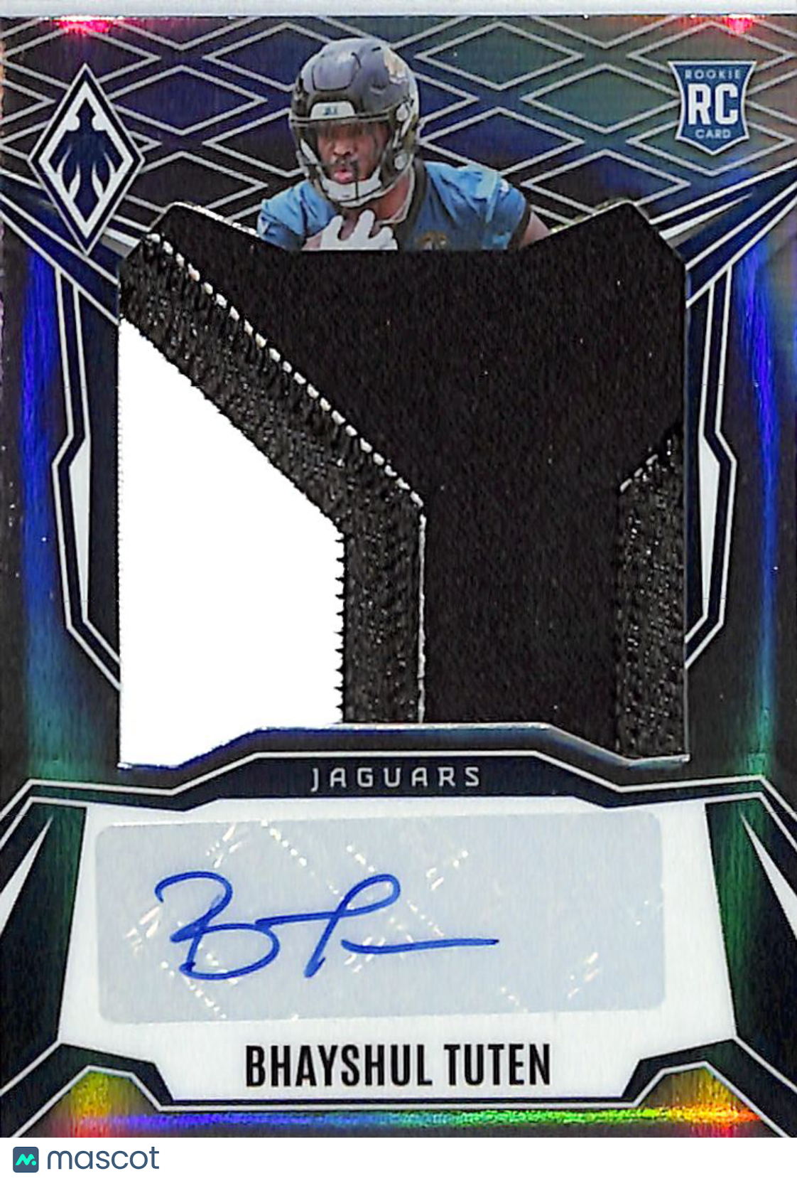 2025 Panini Phoenix Bhayshul Tuten Rookie Patch Auto /149 RC #RPS-BTN Jaguars
