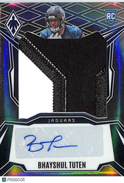 2025 Panini Phoenix Bhayshul Tuten Rookie Patch Auto /149 RC #RPS-BTN Jaguars