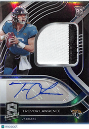 2021 Panini Spectra Trevor Lawrence Rookie Patch Auto /99 Patch RC #201 Jaguars