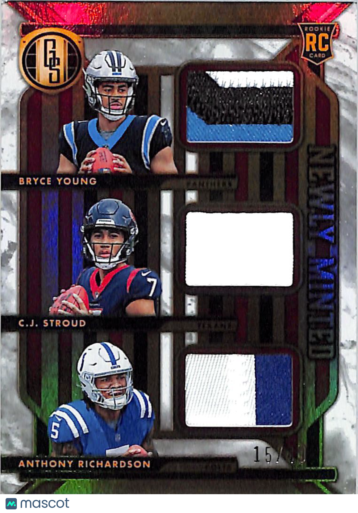 2023 Panini Gold Standard Richardson Young Stroud Rookie Patch /49 RC #NMT-1