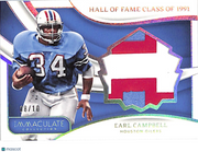 2024 Panini Immaculate Collection Earl Campbell /10 Patch #HOF-ECL Oilers