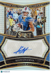 2024 Panini Select Keon Coleman Rookie Autograph /399 RC #RSP-KCN Buffalo Bills