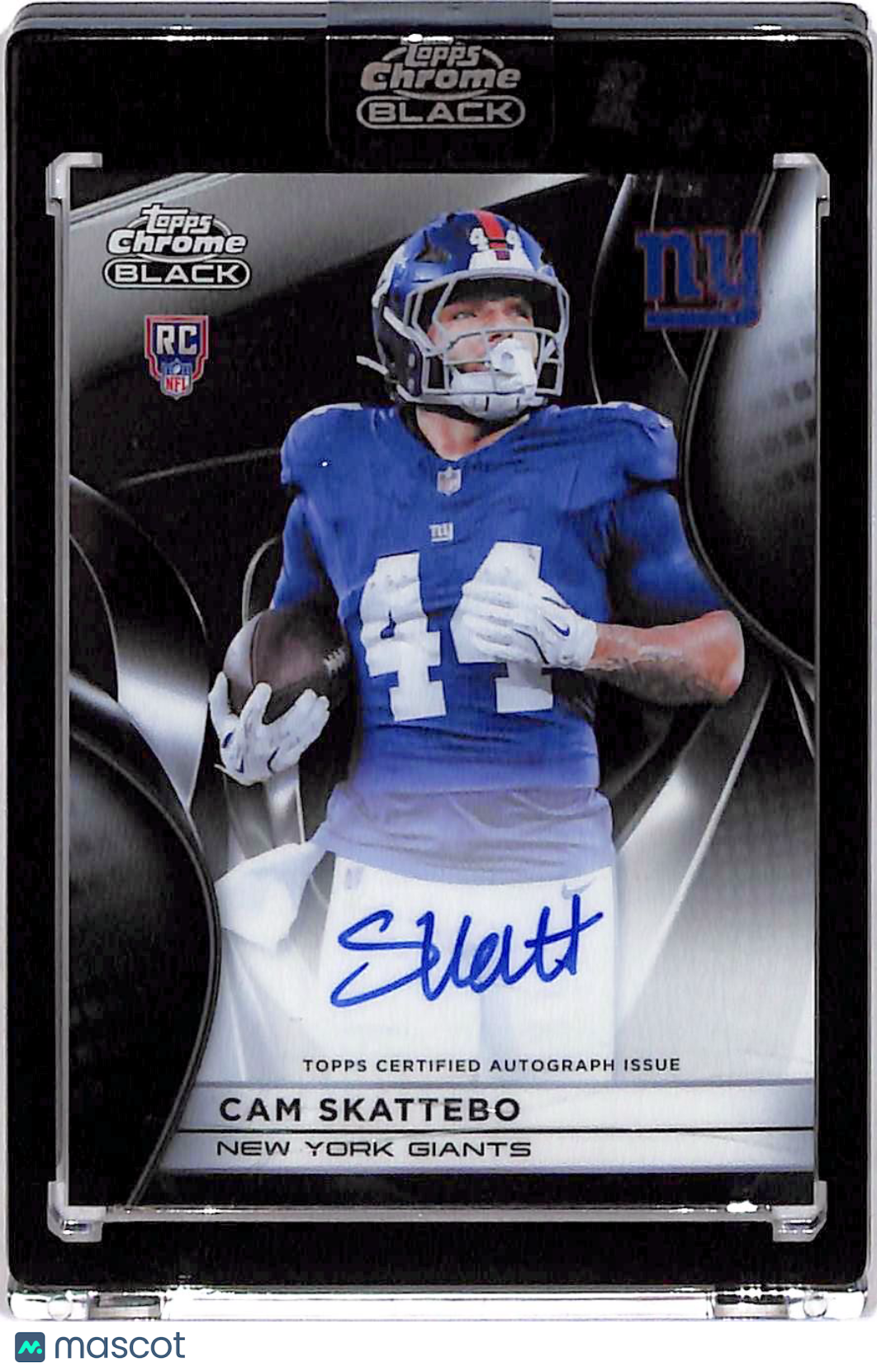 2025 Topps Chrome Black Cam Skattebo Rookie Autograph RC #RAU-CSK Giants