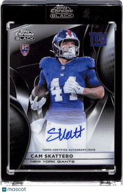 2025 Topps Chrome Black Cam Skattebo Rookie Autograph RC #RAU-CSK Giants