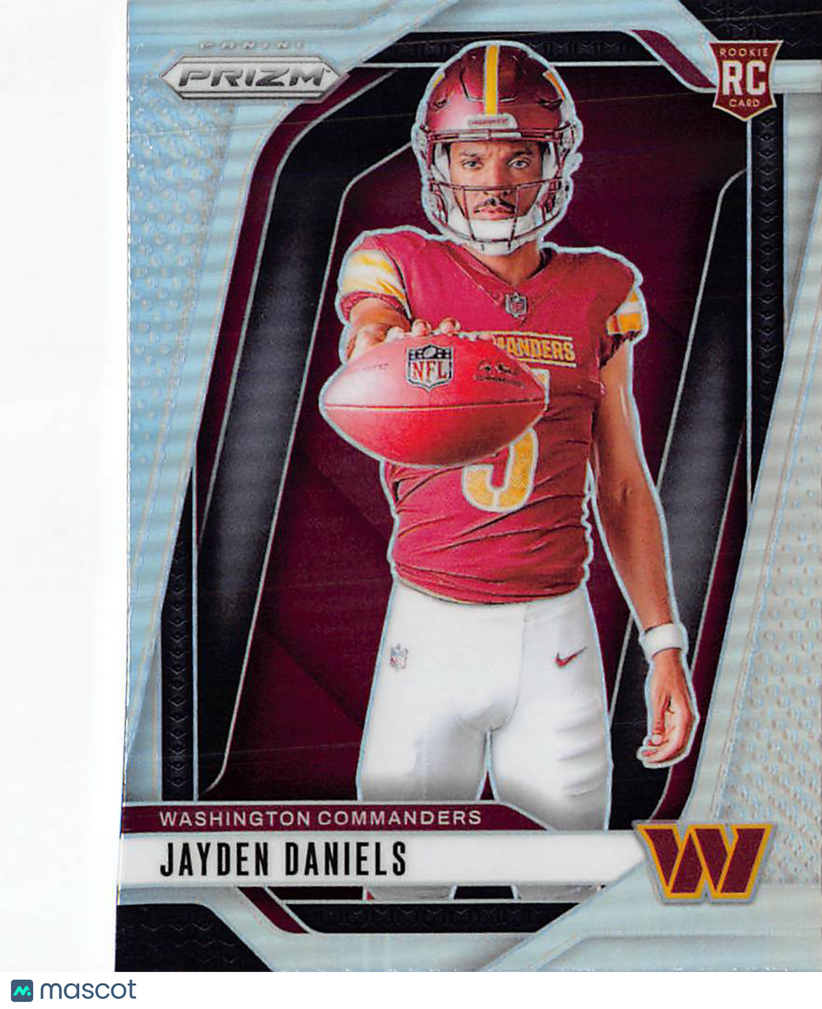 2024 Panini Prizm Football Jayden Daniels Rookie Variation Silver #17 Commanders