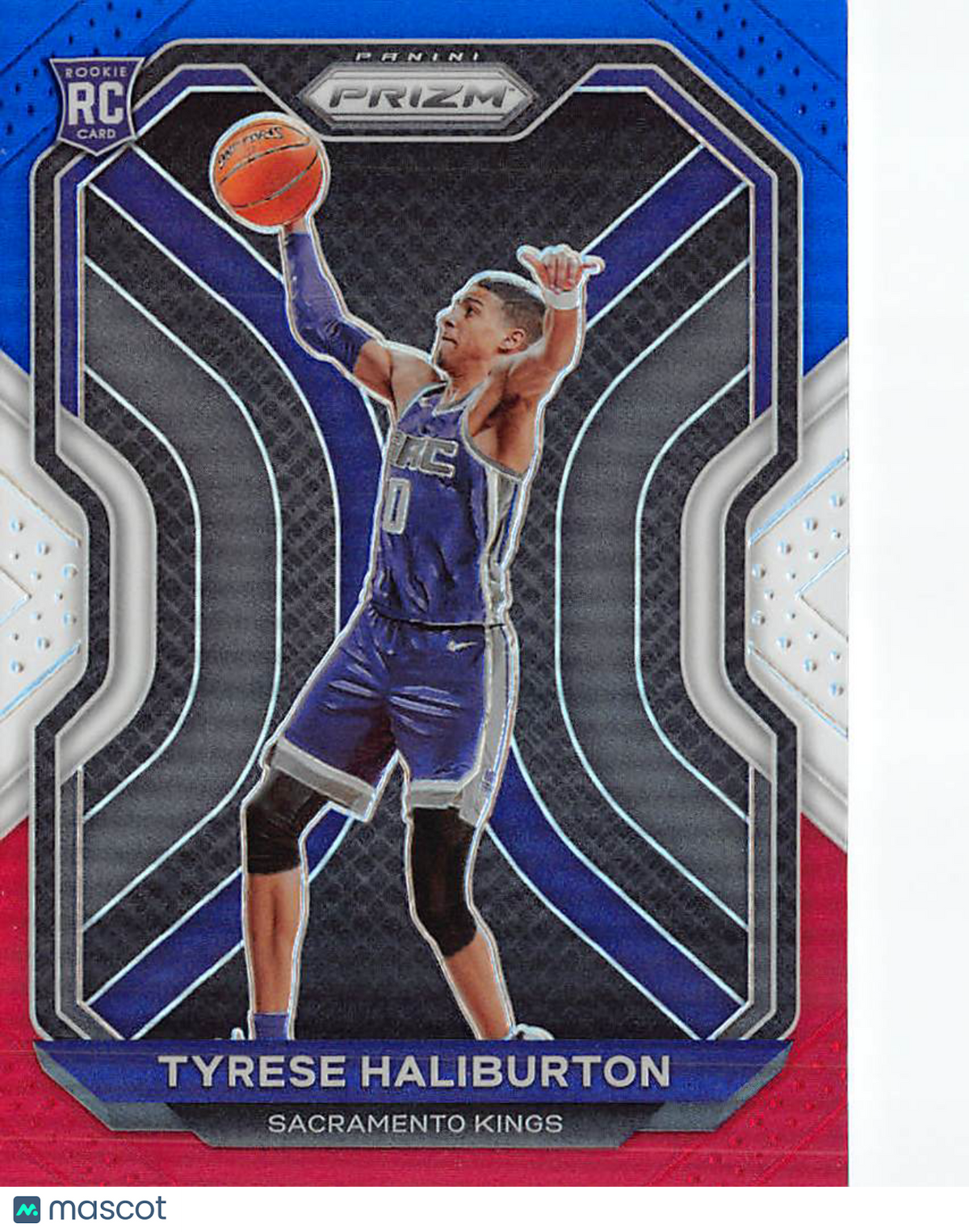 2020-21 Panini Prizm Tyrese Haliburton Red White and Blue Rookie RC #262 Kings
