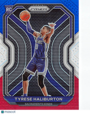 2020-21 Panini Prizm Tyrese Haliburton Red White and Blue Rookie RC #262 Kings