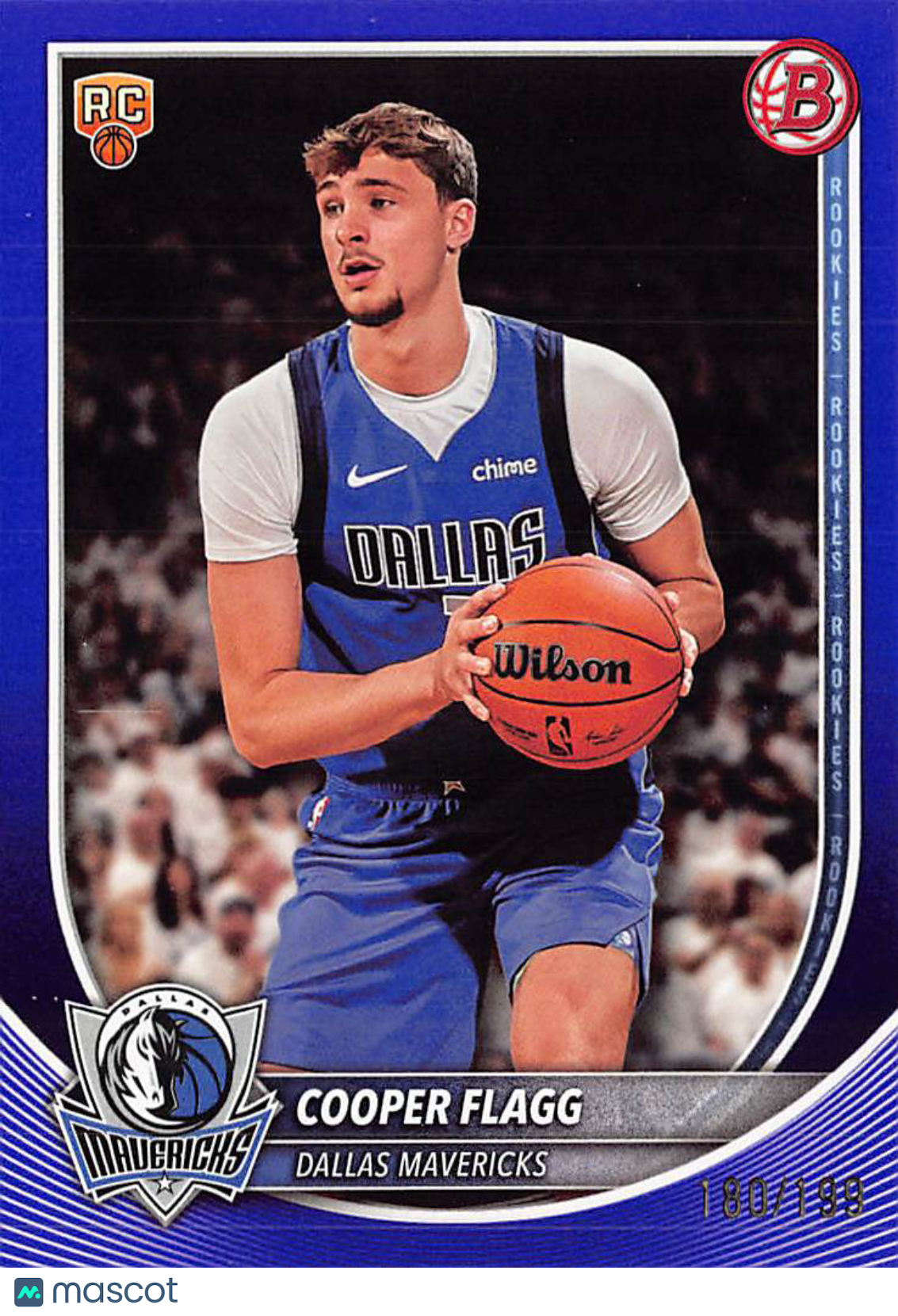 2025-26 Bowman Cooper Flagg Purple /199 Rookie RC #1 Dallas Mavericks