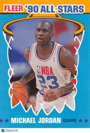 1989-90 Fleer All-Stars Michael Jordan #5 Chicago Bulls