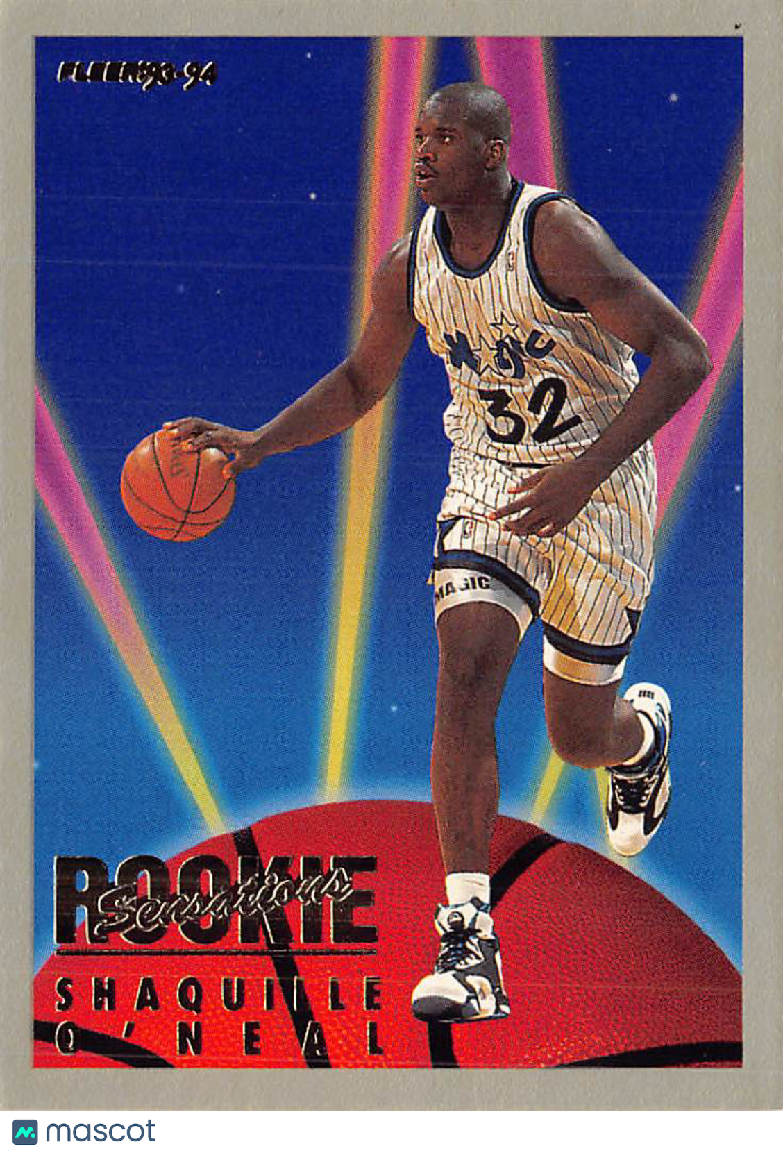 1993-94 Fleer Rookie Sensations Shaquille O'Neal #18 of 24 Orlando Magic