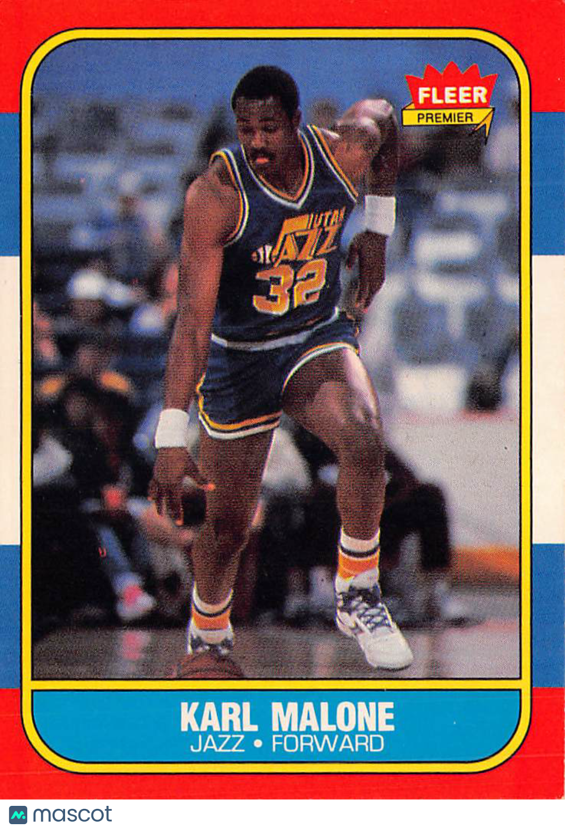 1986-87 Fleer Karl Malone #68 Utah Jazz