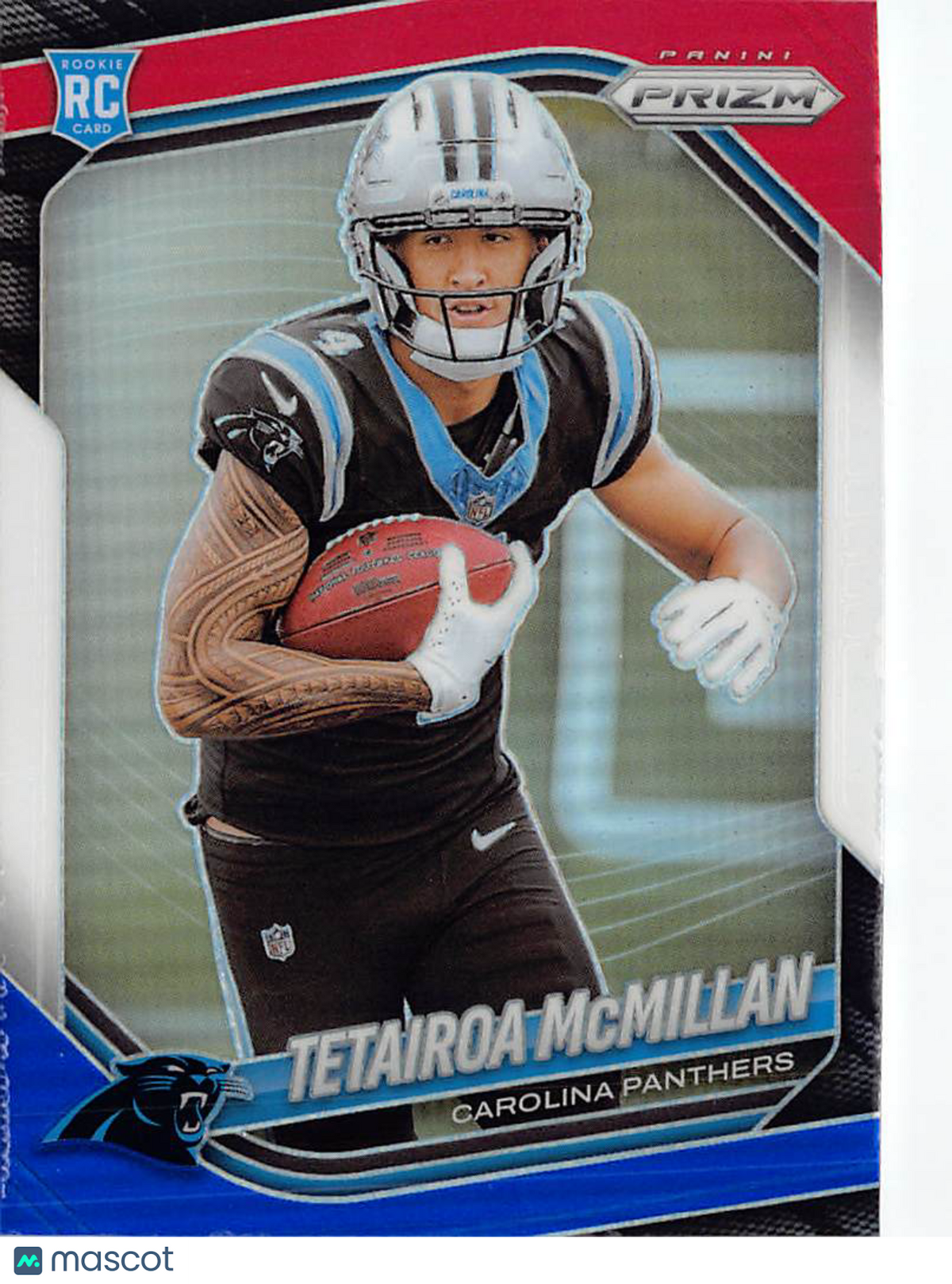 2025 Panini Prizm Tetairoa McMillan Red White and Blue Rookie RC #311 Panthers