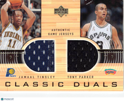 2002-03 Upper Deck Tony Parker Jamaal Tinsley Classic Duals Patch #JT/TP