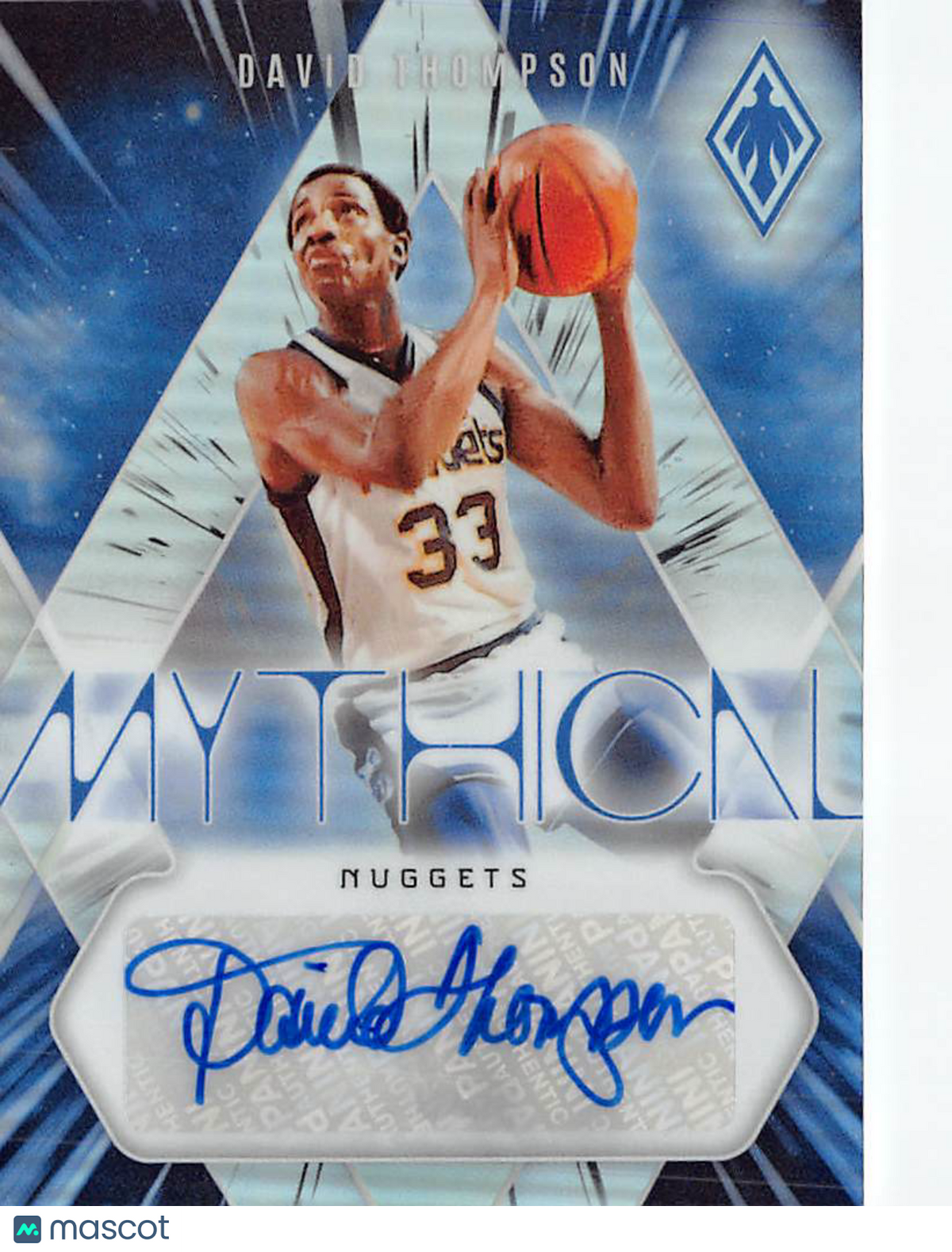 2023-24 Panini Phoenix David Thompson Mythical Auto /99 #MA-DVT Denver Nuggets