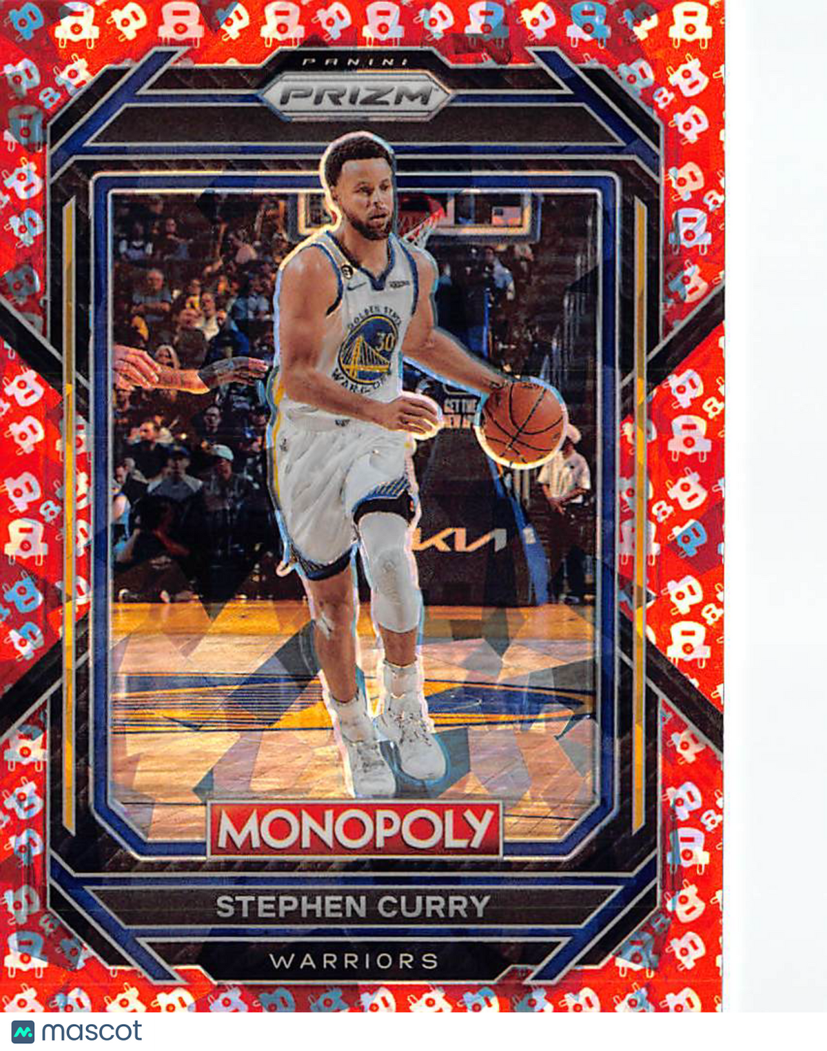 2023 Panini Prizm Monopoly Stephen Curry Free Parking #28 Golden State Warriors