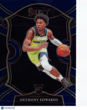2021 Panini Select Anthony Edwards Rookie RC #61 Minnesota Timberwolves