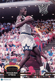 1992-93 Topps Stadium Club Shaquille O'Neal Draft Pick Rookie #247 Orlando Magic