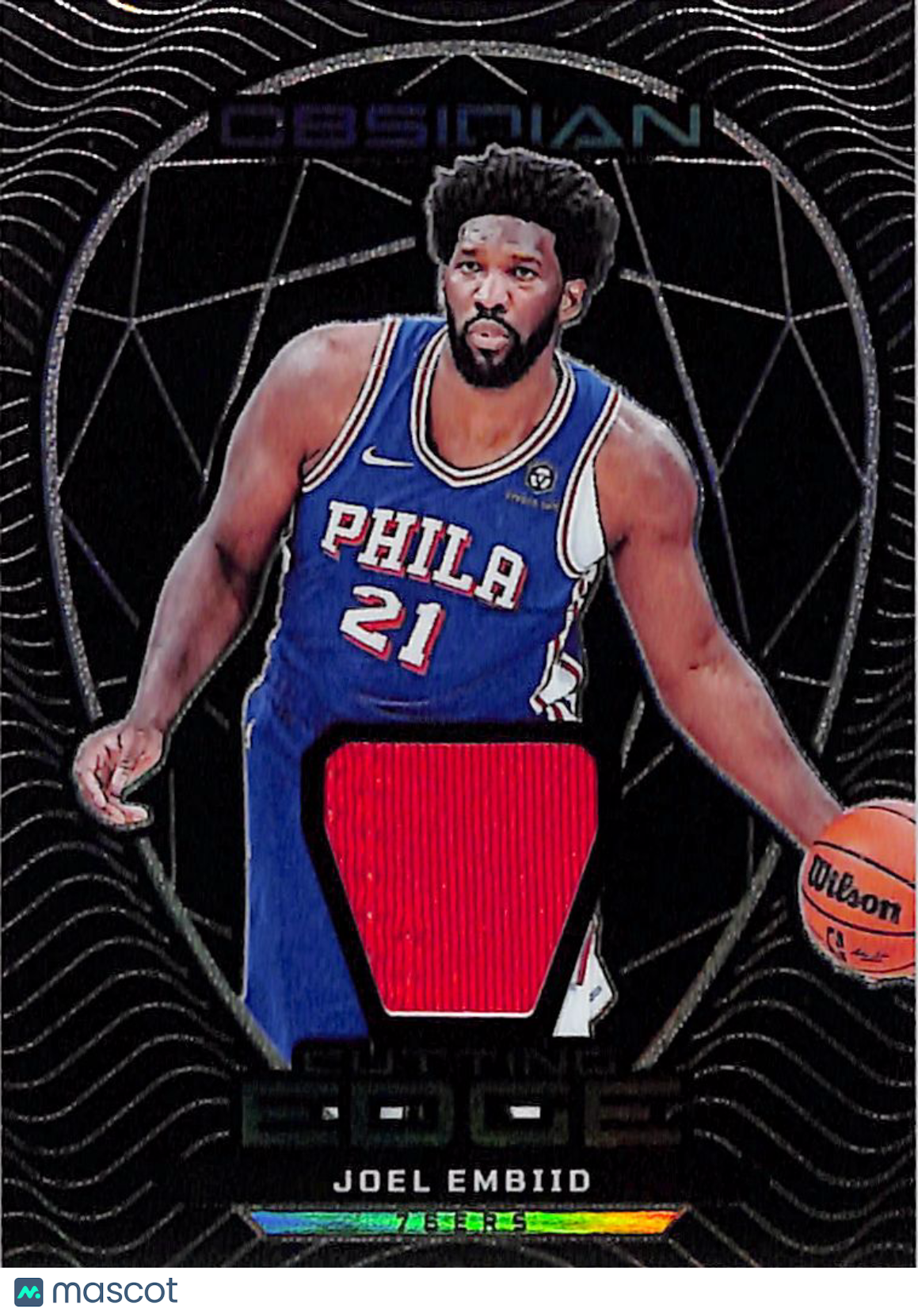 2023-24 Panini Obsidian Joel Embiid Cutting Edge Patch /249 #CE-EMB 76ers