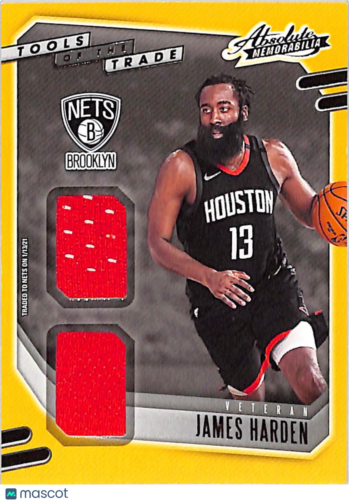 2021 Panini Absolute James Harden Tools of the Trade Patch #VT-BEA Nets