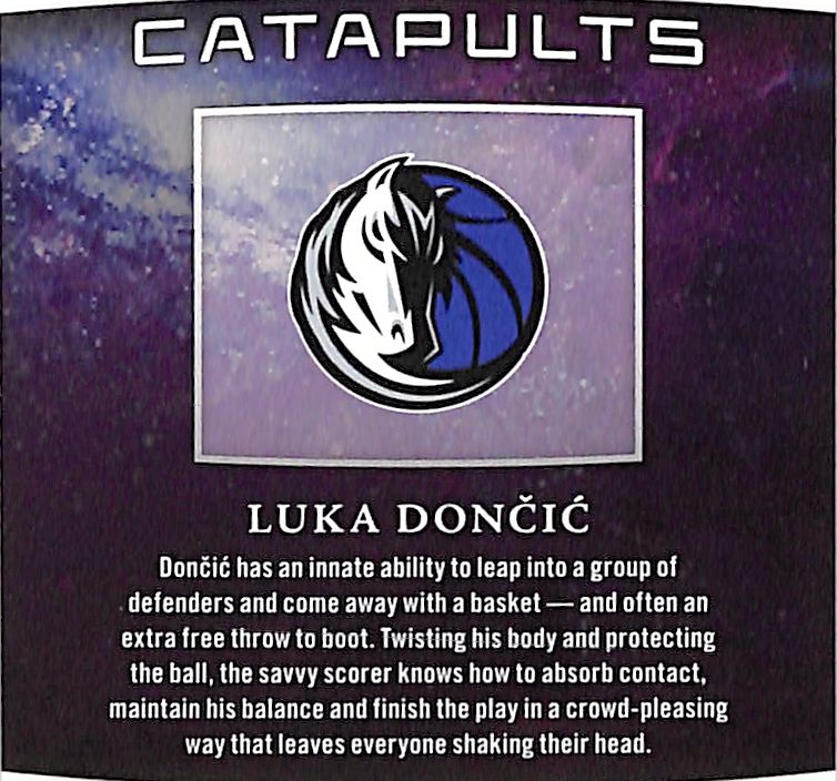 2022 Panini Origins Luka Dončić Catapults #17 Dallas Mavericks