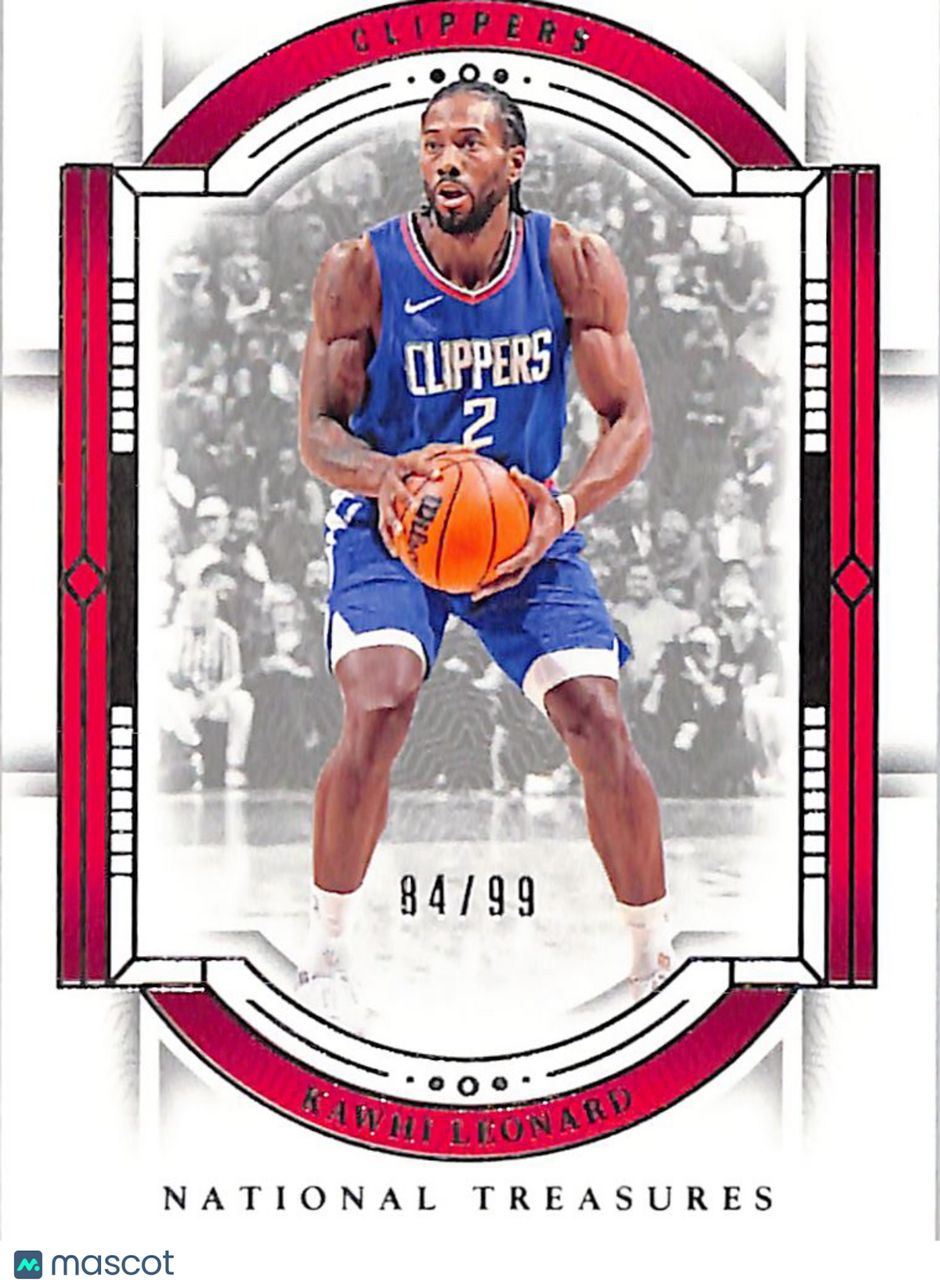 2023-24 Panini National Treasures Kawhi Leonard /99 #37 Los Angeles Clippers