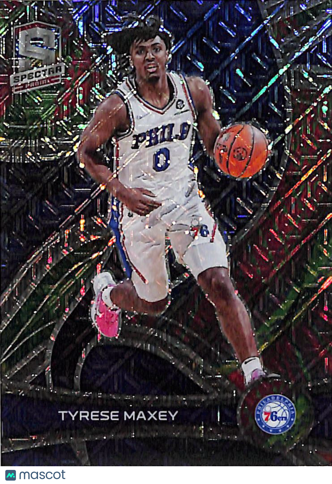 2021-22 Panini Spectra Tyrese Maxey Meta /25 #45 Philadelphia 76ers