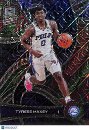 2021-22 Panini Spectra Tyrese Maxey Meta /25 #45 Philadelphia 76ers