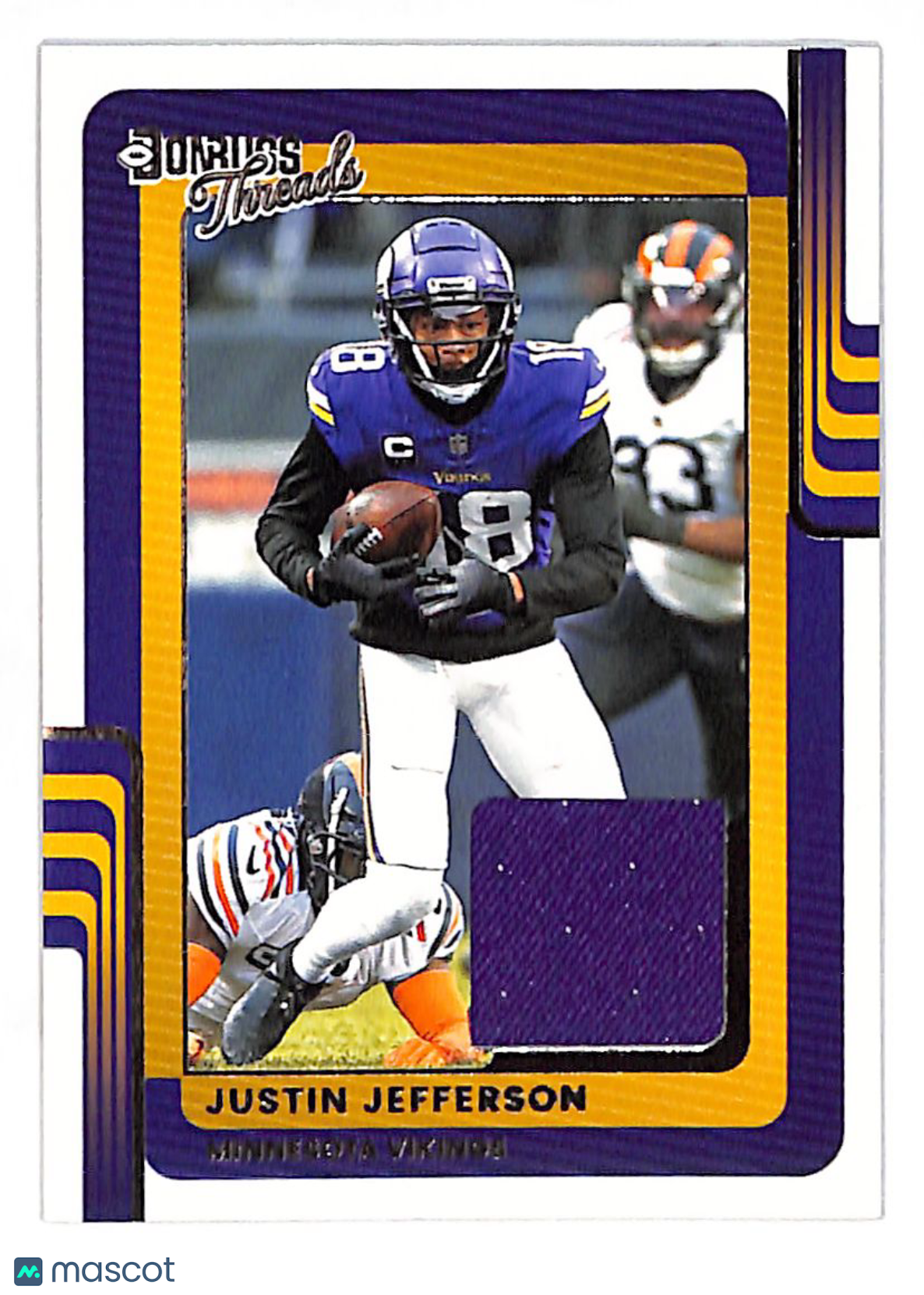 2025 Panini Donruss Justin Jefferson Threads Patch Memorabilia #DTH-JJN Vikings
