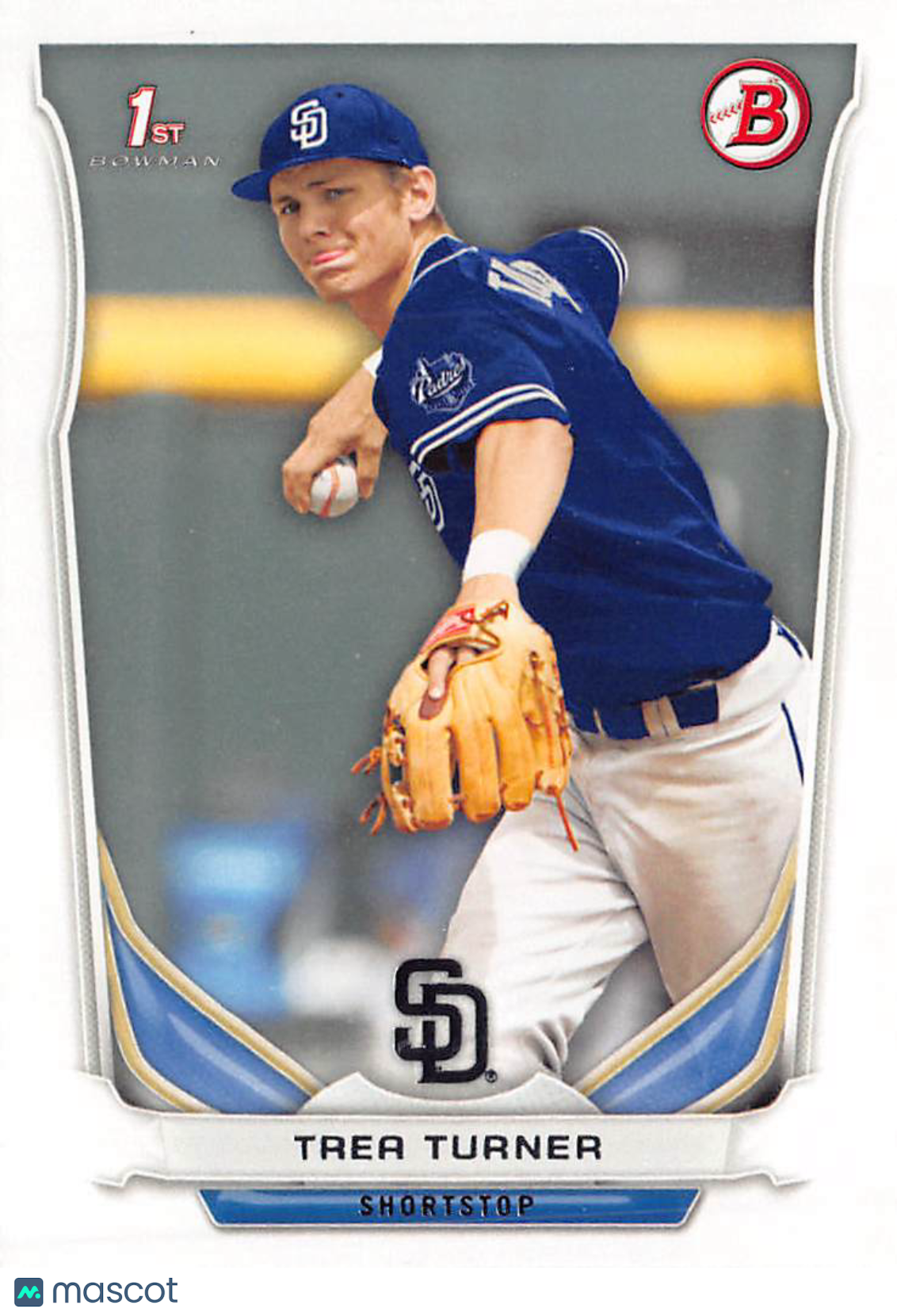 2014 Bowman Draft Trea Turner Rookie #DP10 San Diego Padres