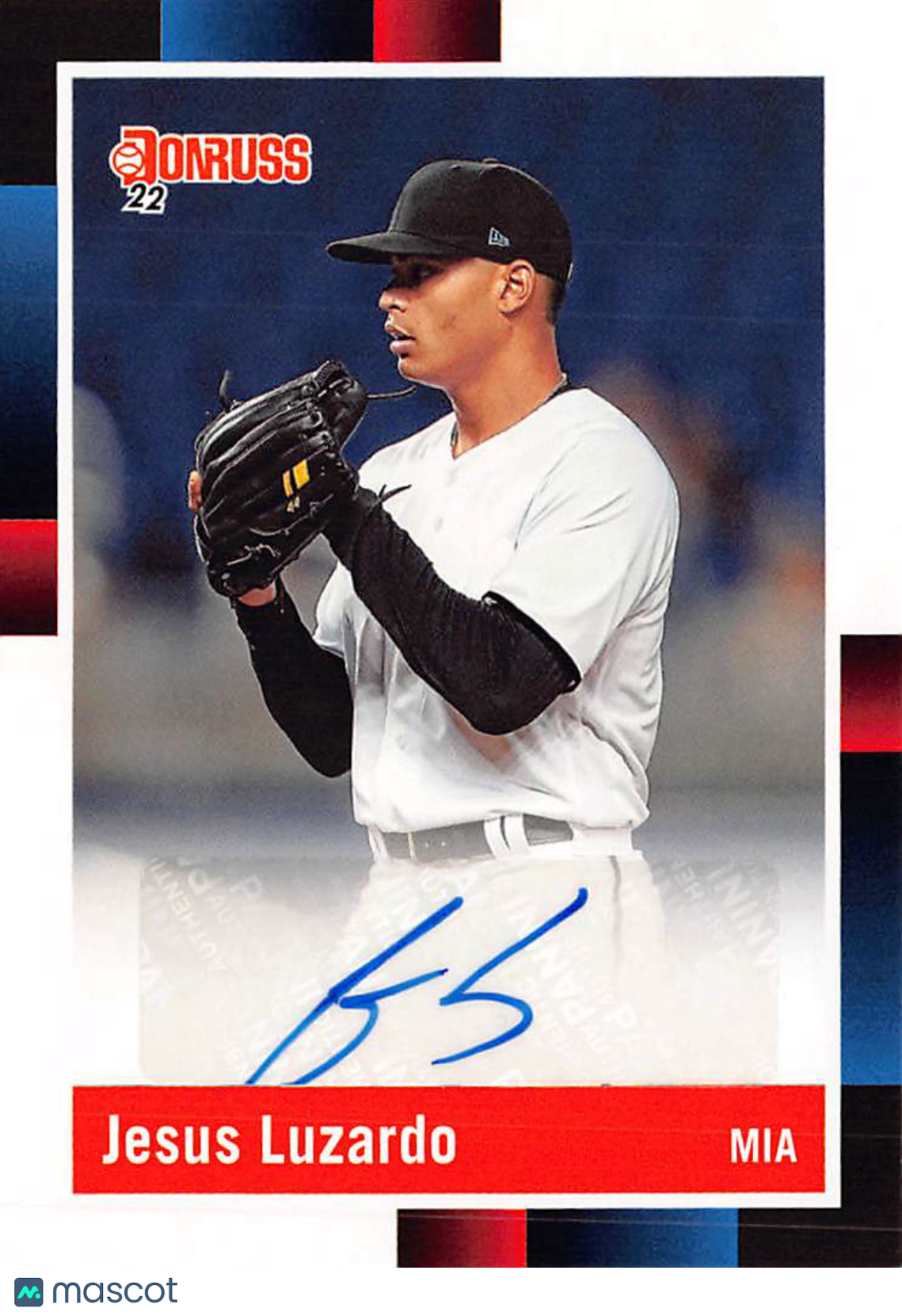2022 Panini Donruss Jesus Luzardo Autograph #R88S-JL Miami Marlins