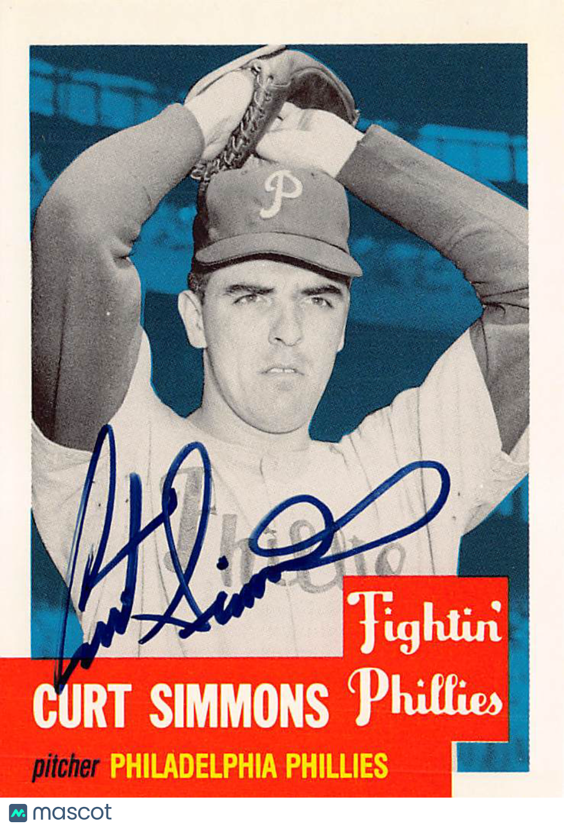 1991 Topps Baseball Archives The Ultimate 1953 Series Curt Simmons #318 Phillies