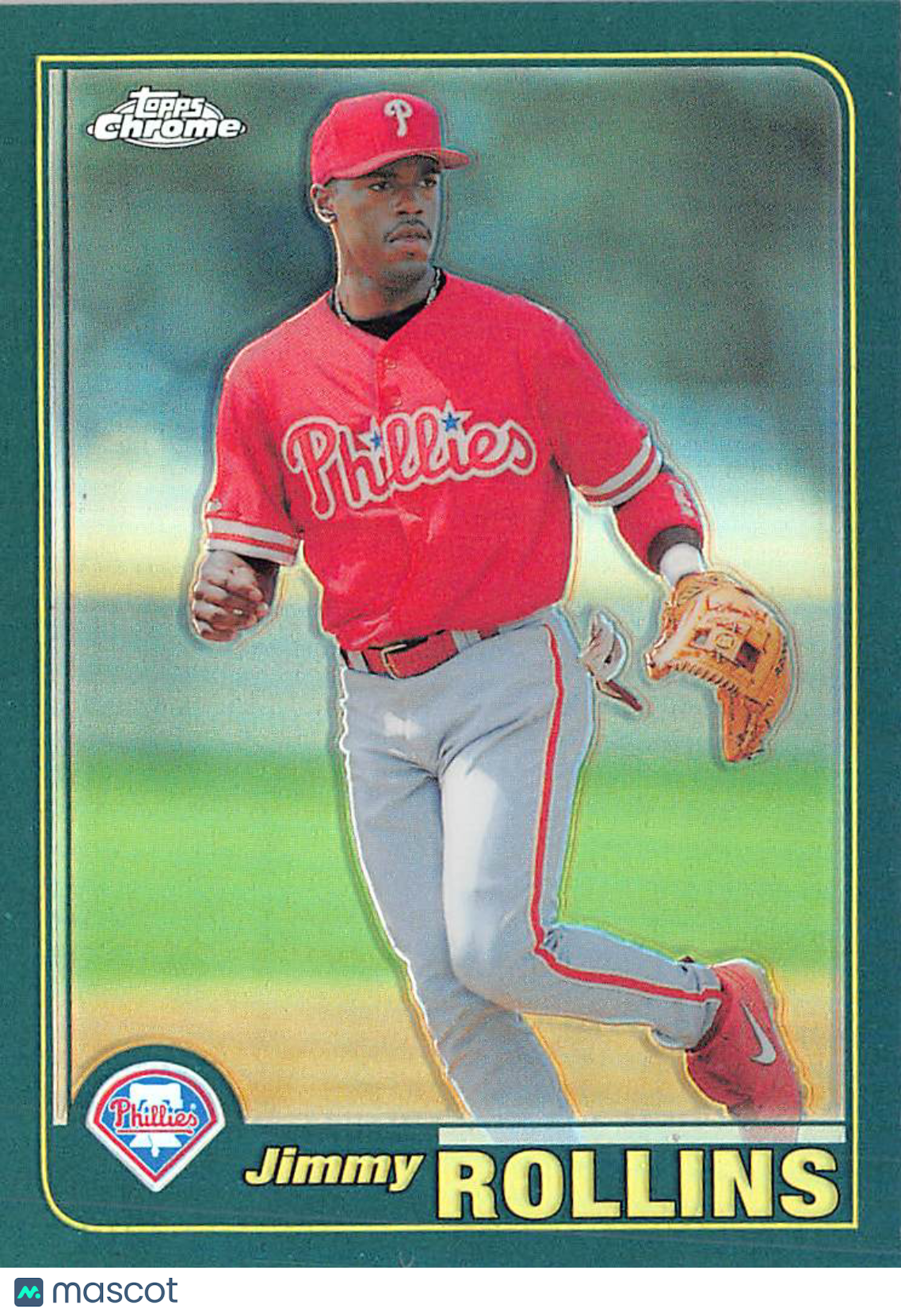 2001 Topps Chrome Jimmy Rollins Retrorefractor #T66 Philadelphia Phillies