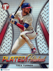 2025 Topps Pristine Plated and Polished Trea Turner #PP-35 Philadelphia Phillies